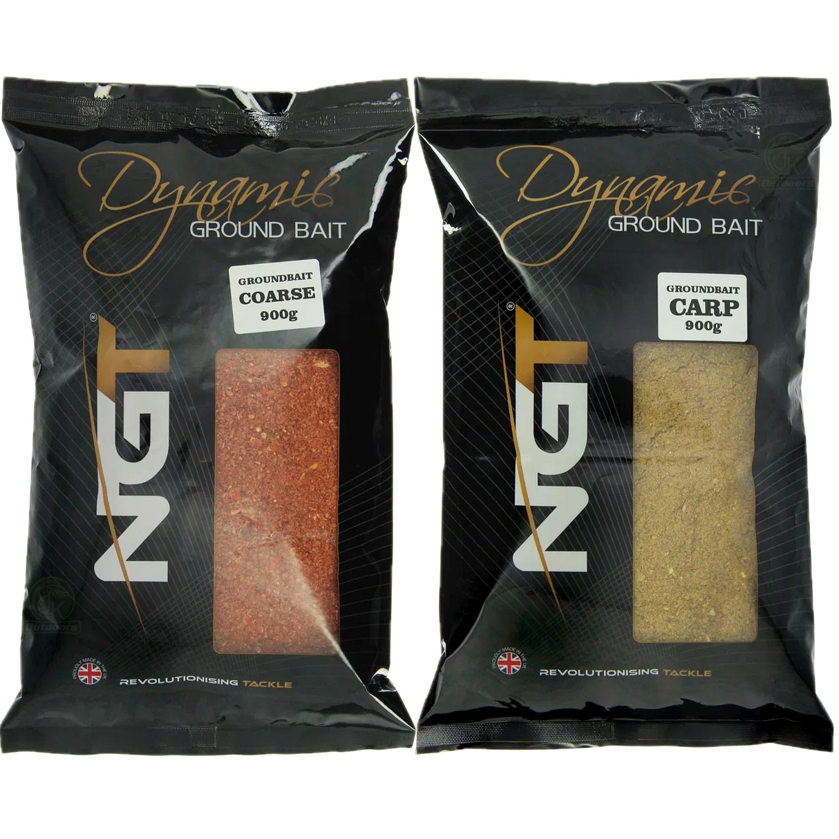 NGT Dynamic Carp & Coarse Groundbait 900g Bags (One Of Each)