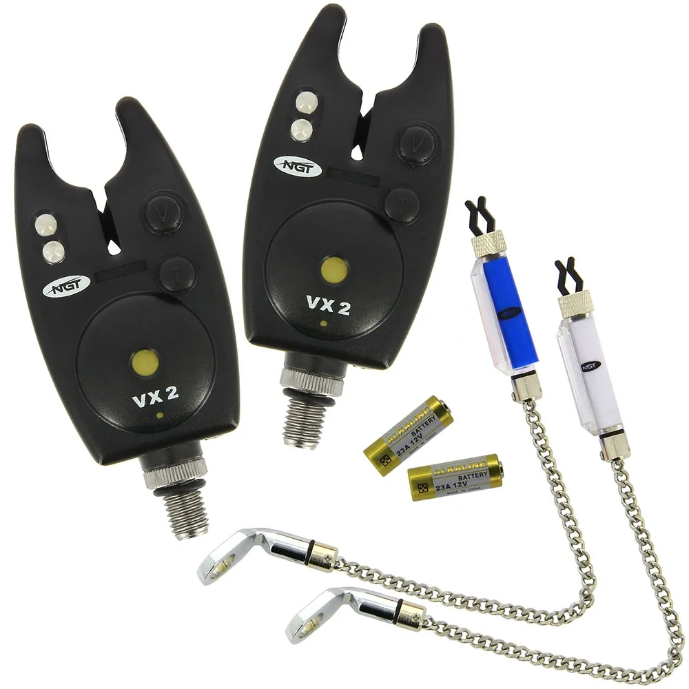 NGT Twin VX2 Bite Alarm Set With Indicators