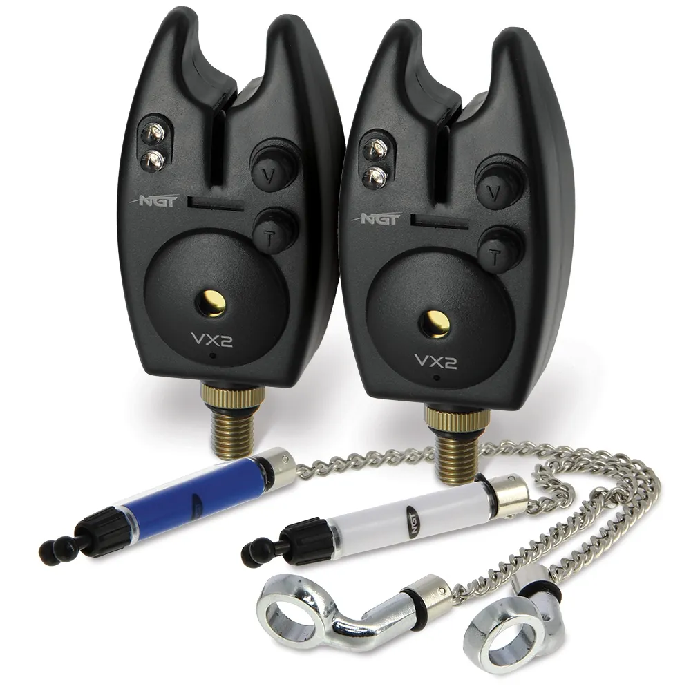 NGT Twin VX2 Bite Alarm Set With Indicators