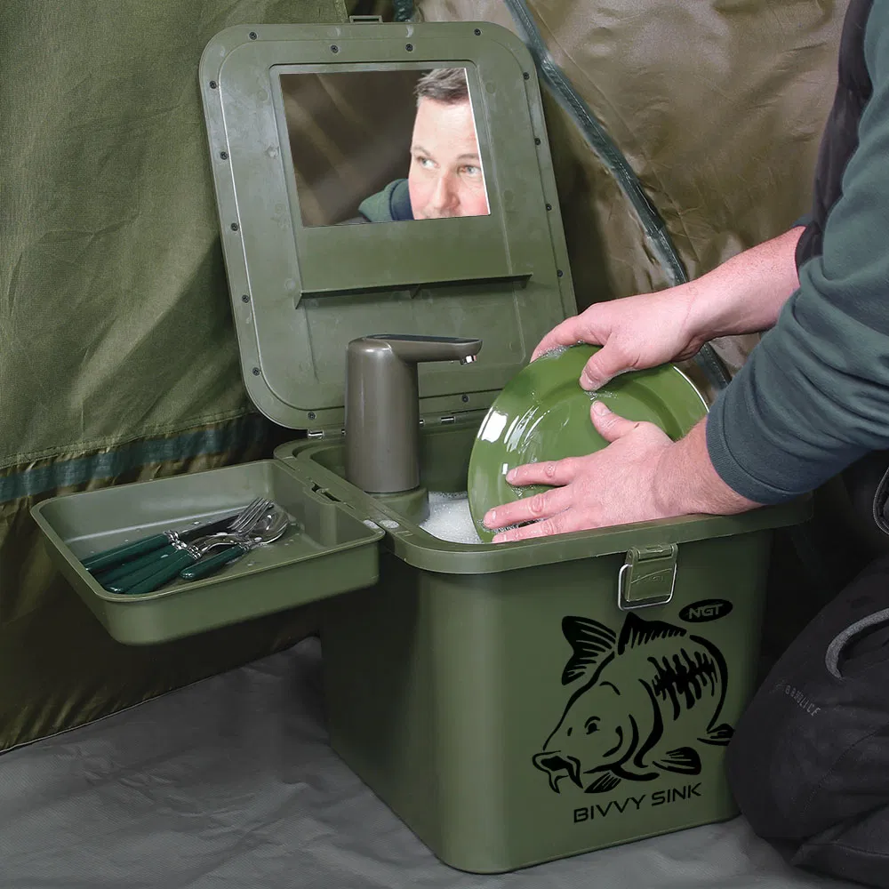 NGT Bivvy Sink + Tap Combo