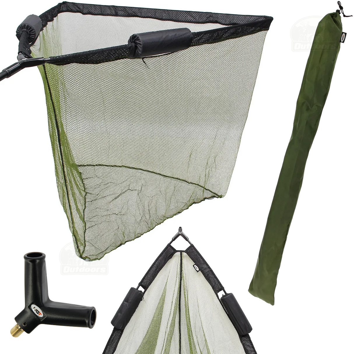 NGT 42" Landing Net With Dual Floats