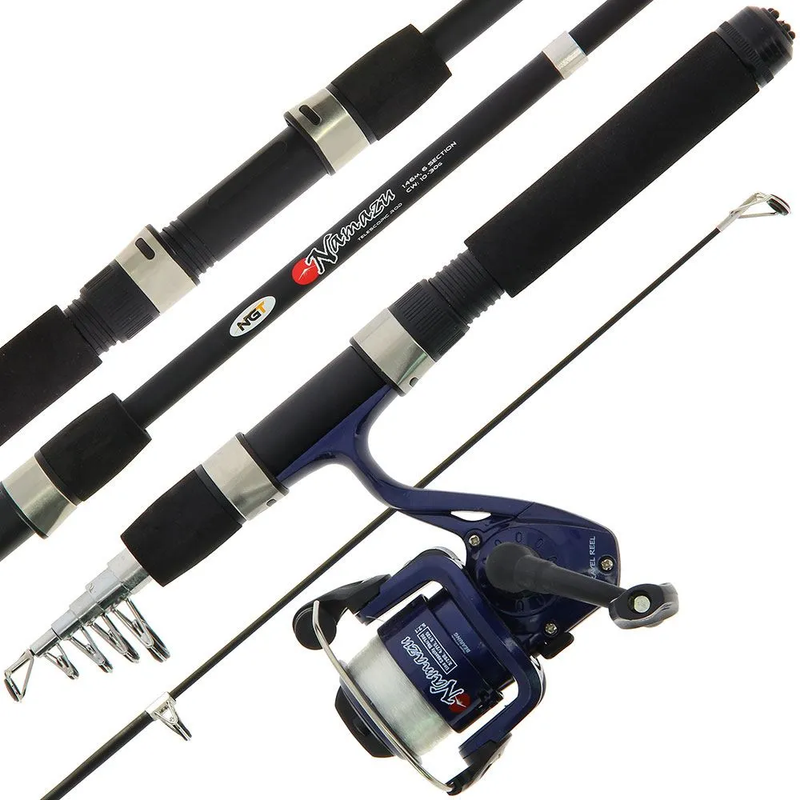 Load image into Gallery viewer, NGT Namazu 5ft Rod and Reel Travel Combo
