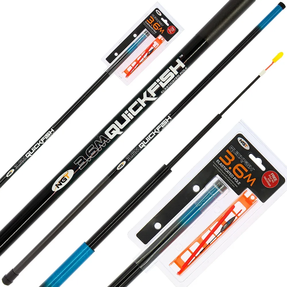 NGT Quickfish 3.6m Elasticated Pole Set