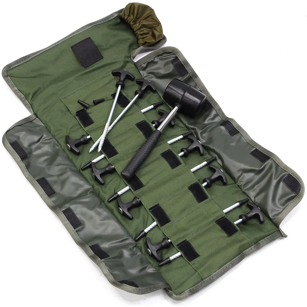NGT Bivvy Pegs, Mallet & Case Set