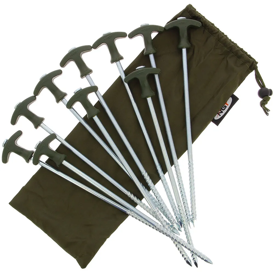 NGT 12" Bivvy Pegs