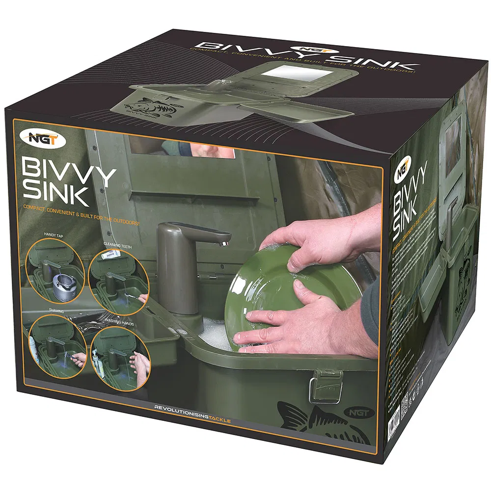 NGT Bivvy Sink + Tap Combo