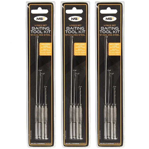 Load image into Gallery viewer, NGT Stainless Steel 4 Piece Baiting Set
