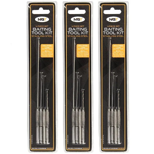 NGT Stainless Steel 4 Piece Baiting Set