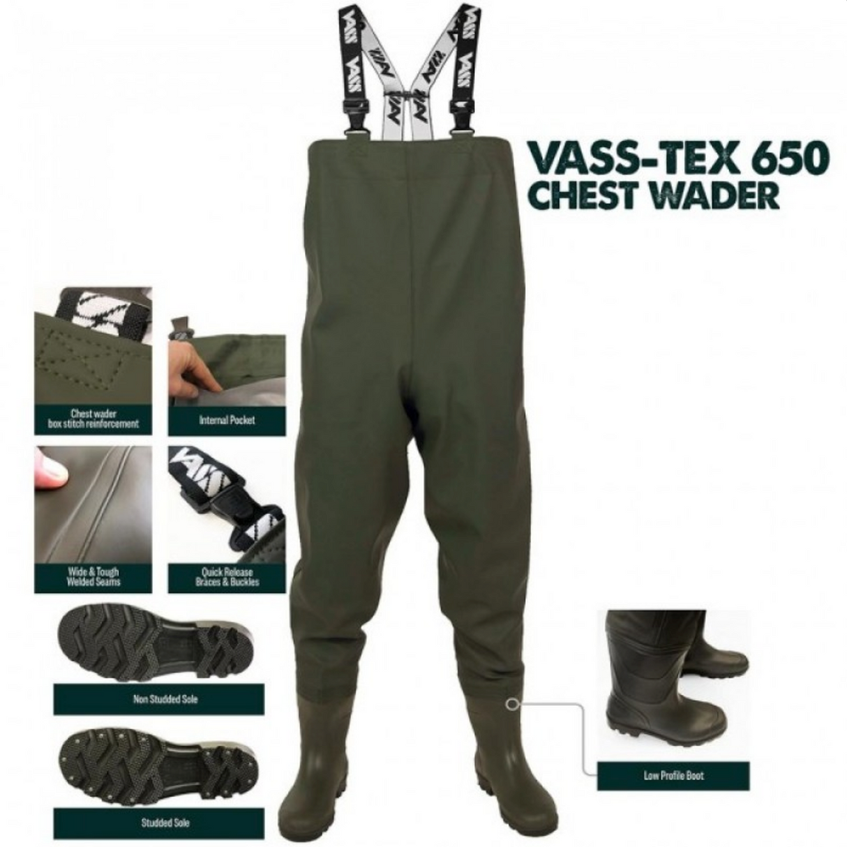Vass-Tex 650 Chest Waders