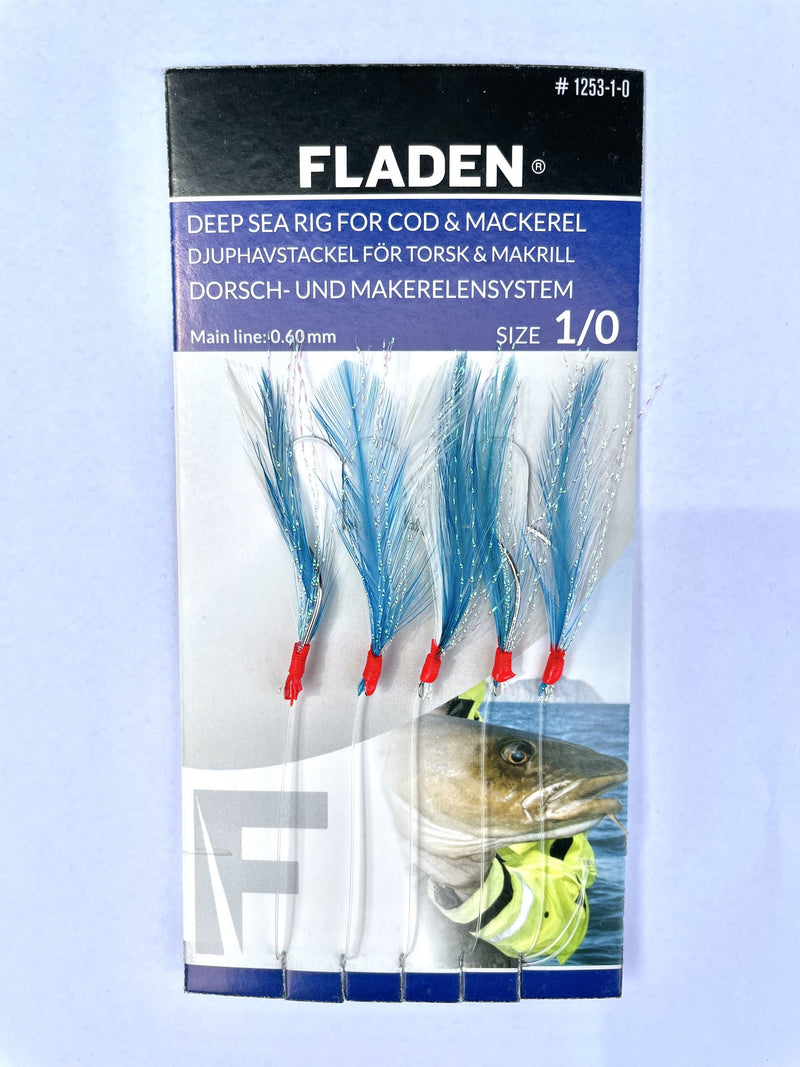 Load image into Gallery viewer, Fladen Blue flash feathers 1/0
