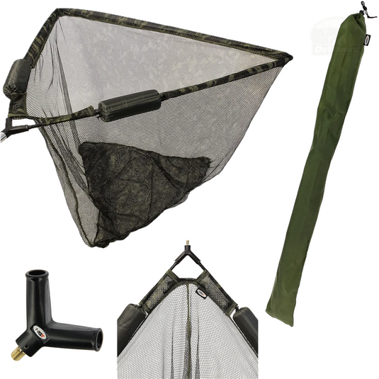 NGT 42" Landing Net With Dual Floats (Camo)