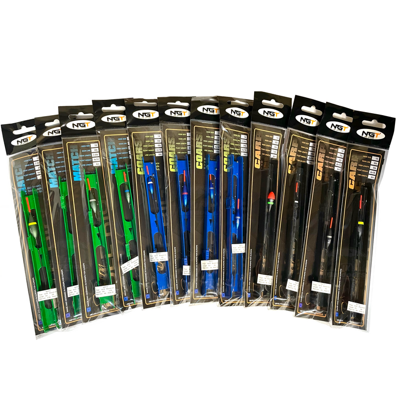 12 x Assorted NGT Pole Float Rigs – JK Outdoors