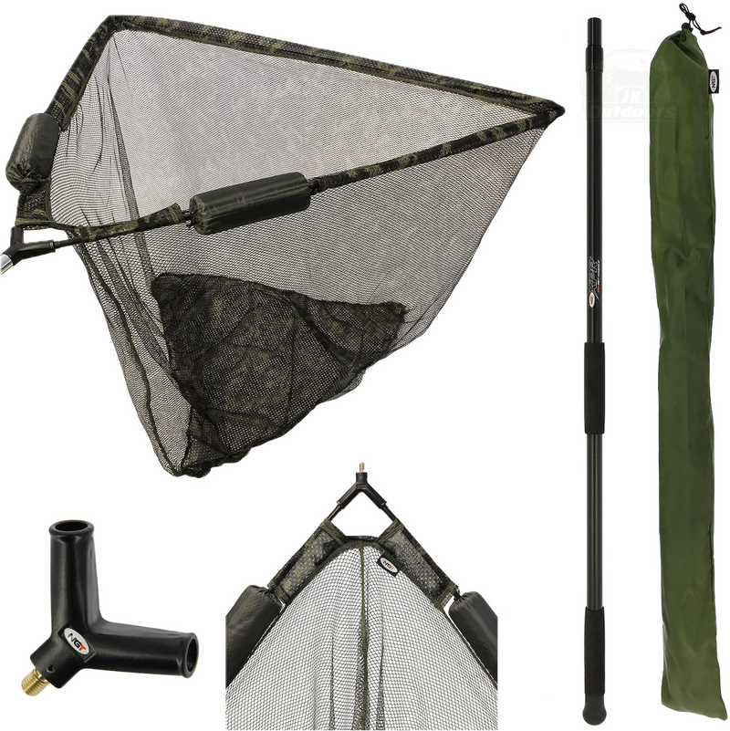 Load image into Gallery viewer, NGT 42&quot; Landing Net With Dual Floats (Camo) + 2M XPR Handle
