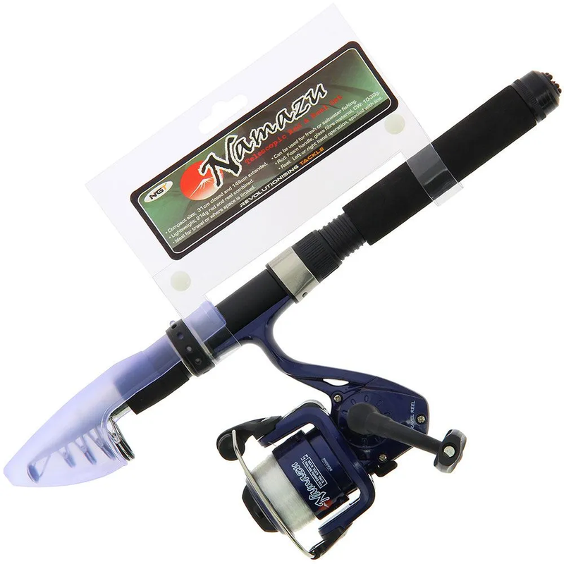 Load image into Gallery viewer, NGT Namazu 5ft Rod and Reel Travel Combo
