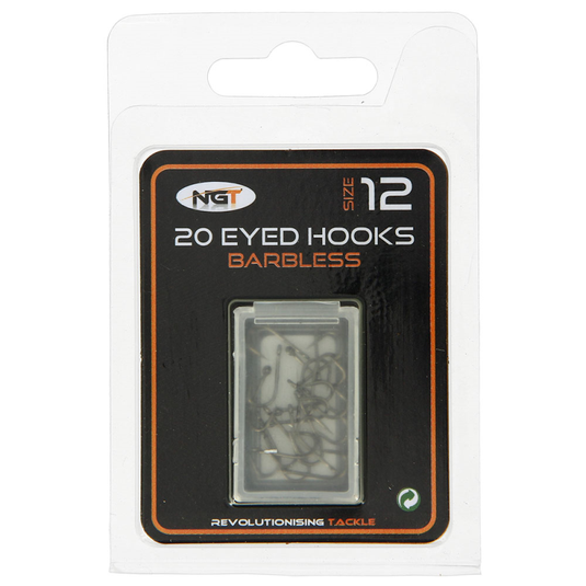 NGT Barbless Eyed Hooks - JK Outdoors