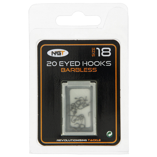 NGT Barbless Eyed Hooks - JK Outdoors